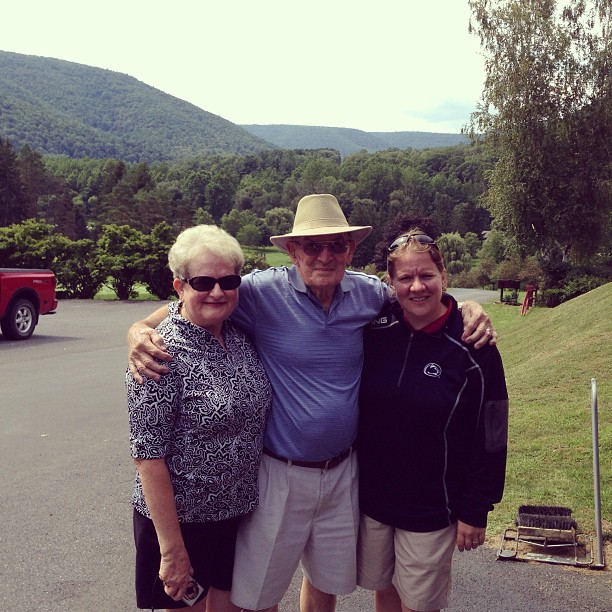 Golfing With My Family at Home