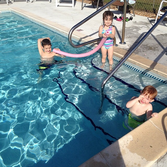 Enjoying the pool in Florida!! ️️️